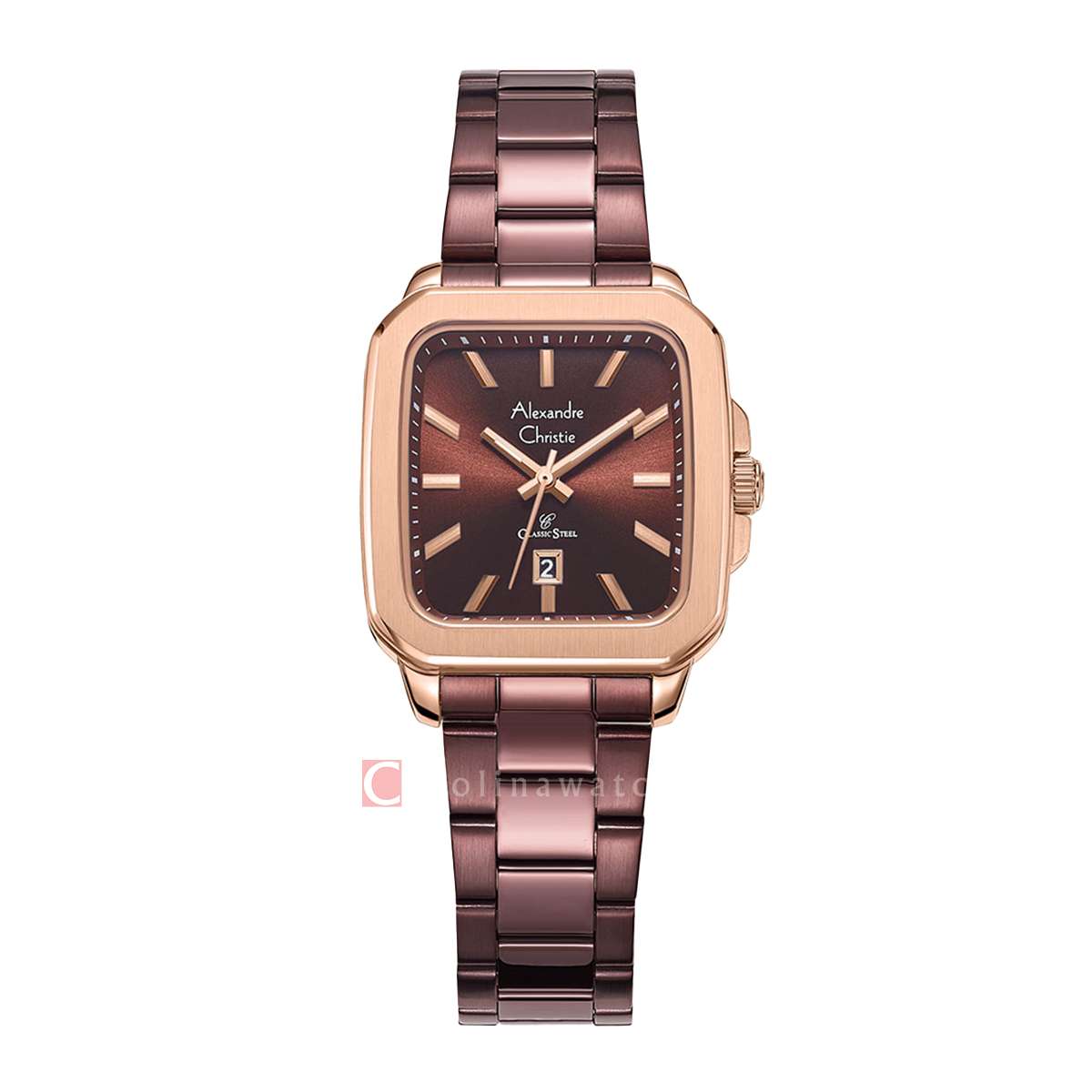 Jam Tangan Alexandre Christie Classic Steel AC 8687 LDBROBO Women Brow ...