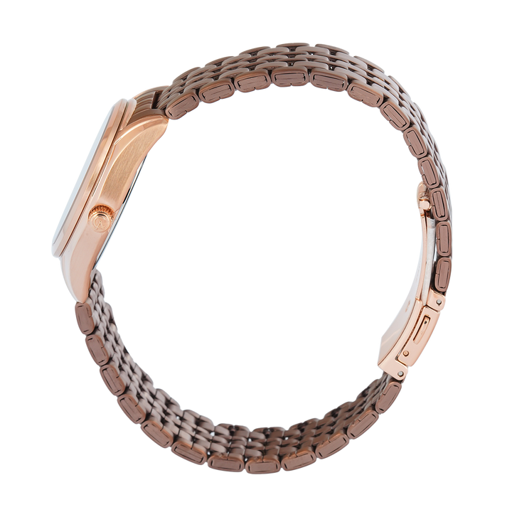 Jam Tangan Alexandre Christie Classic Steel AC 8690 LDBROBO Women Brown Dial Brown Stainless Steel Strap