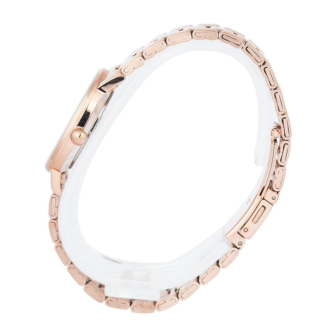 Jam Tangan Alexandre Christie Classic Slim AC 8694 LDBRGSL Women Silver Dial Rose Gold Stainless Steel Strap