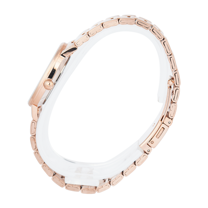 Jam Tangan Alexandre Christie Classic Slim AC 8694 LDBRGSL Women Silver Dial Rose Gold Stainless Steel Strap