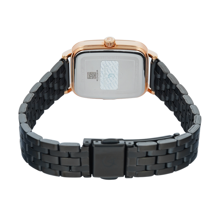 Jam Tangan Alexandre Christie Classic Steel AC 8699 LHBBRBA2 Women Black Dial Black Mesh Stainless Steel Strap