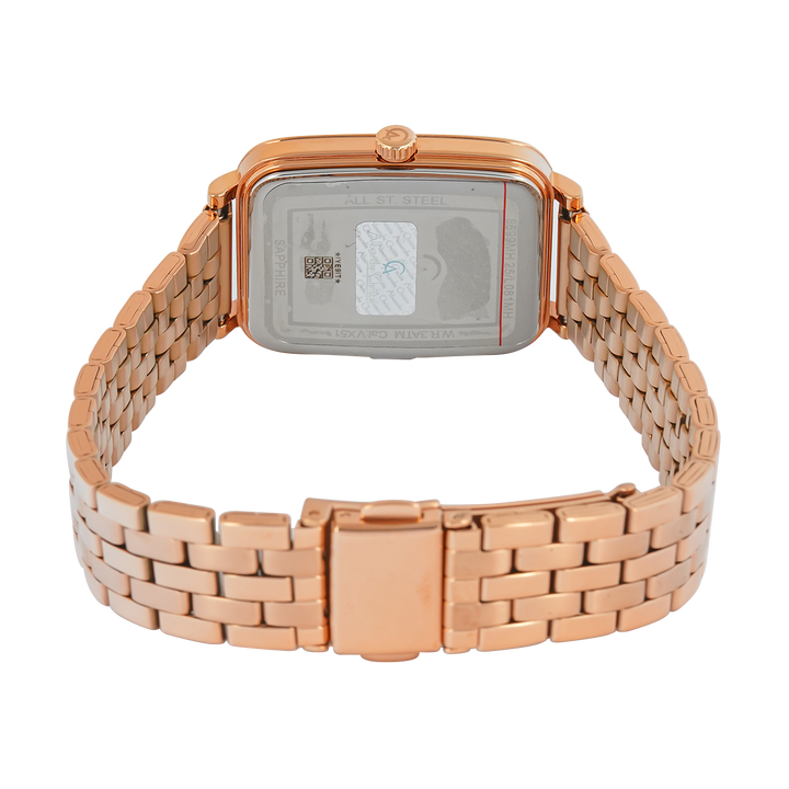 Jam Tangan Alexandre Christie Classic Steel AC 8699 MHBRGBO1 Men Brown Dial Gold Stainless Steel Strap