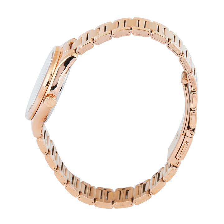Jam Tangan Alexandre Christie Passion AC 8701 LDBRGLN Women Gold Dial Rose Gold Stainless Steel Strap
