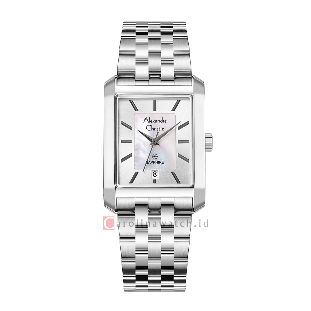 Jam Tangan Alexandre Christie AC 8706 MDBSSMS Men Silver Dial Stainless Steel Strap