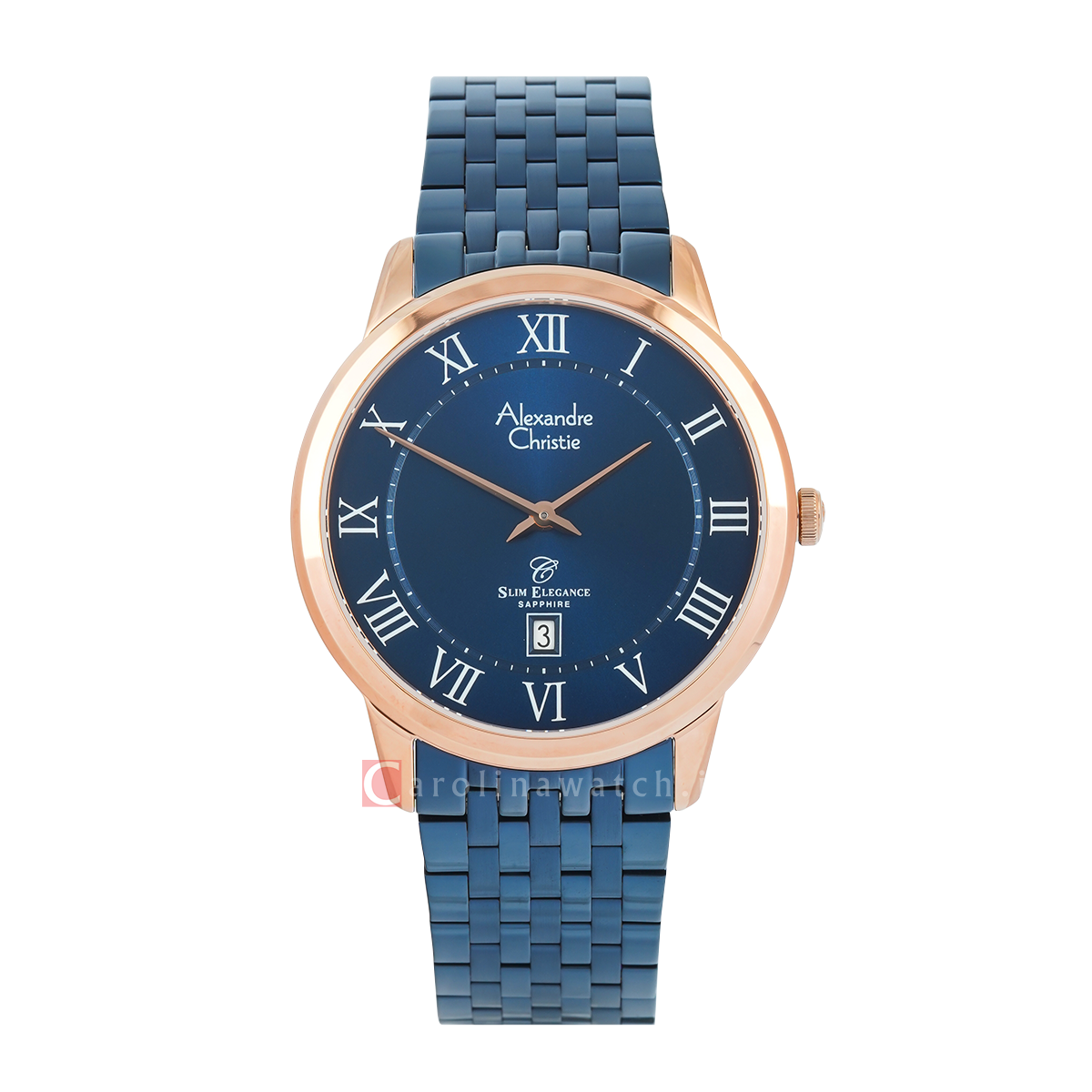 Jam Tangan Alexandre Christie Slim Elegance AC 8709 MDBURBURM Sapphire ...