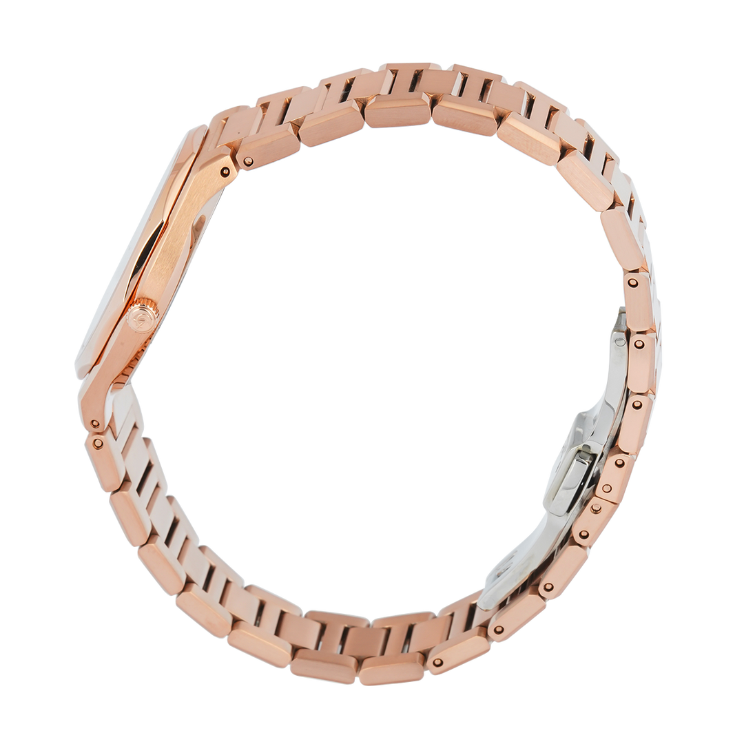 Jam Tangan Alexandre Christie AC 8710 LDBRGLNSG Sapphire Women Rose Gold Dial Rose Gold Stainless Steel Strap