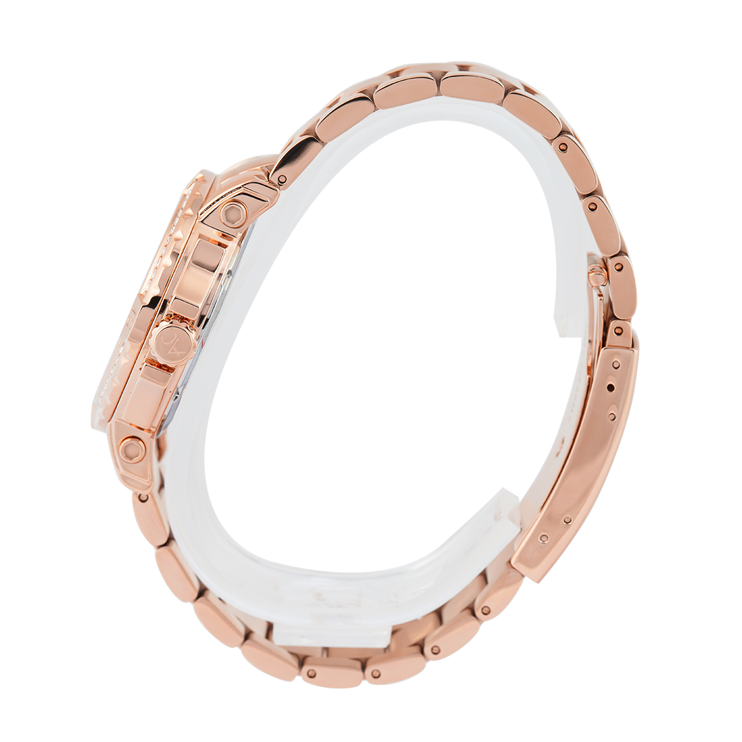 Jam Tangan Alexandre Christie Collection AC 9205 BFBRGLNDR Women Rose Gold Dial Rose Gold Stainless Steel Strap