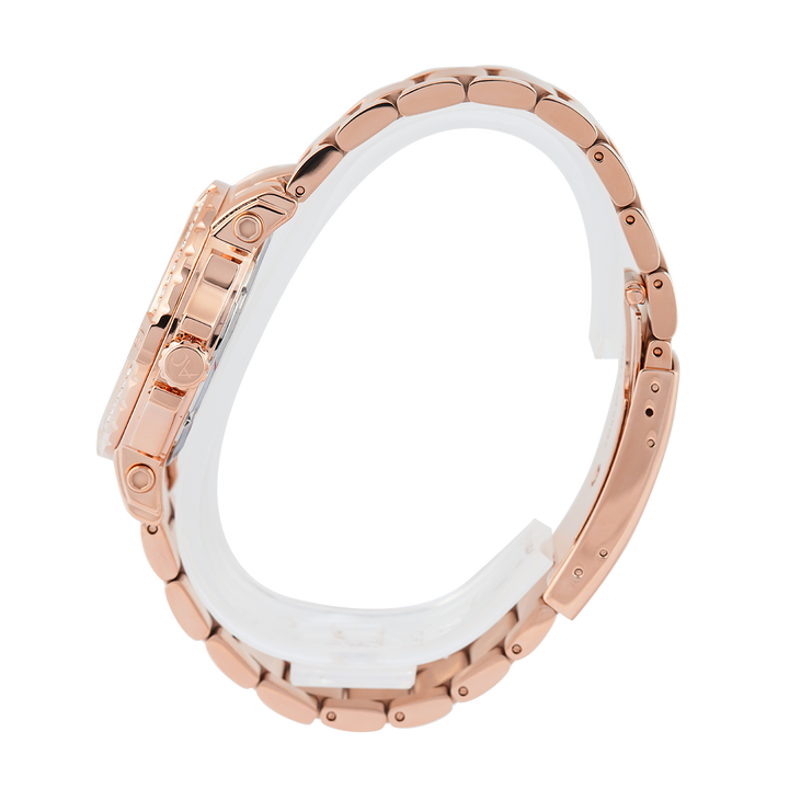 Jam Tangan Alexandre Christie Collection AC 9205 BFBRGLNDR Women Rose Gold Dial Rose Gold Stainless Steel Strap