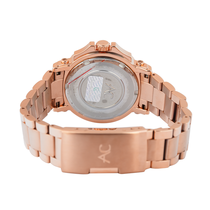 Jam Tangan Alexandre Christie Collection AC 9205 BFBRGLNDR Women Rose Gold Dial Rose Gold Stainless Steel Strap