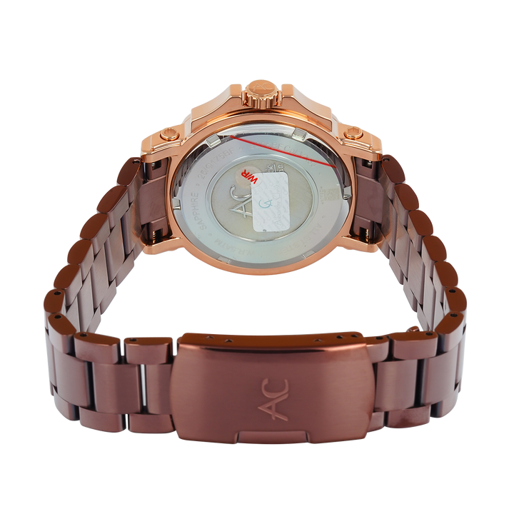 Jam Tangan Alexandre Christie Collection AC 9205 BFBROBODR1 Women Brown Dial Brown Stainless Steel Strap
