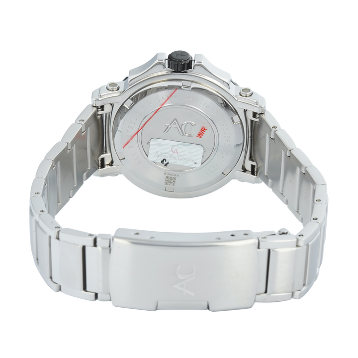 Jam Tangan Alexandre Christie AC 9205 BFBTBBA Women Black Dial Stainless Steel Strap