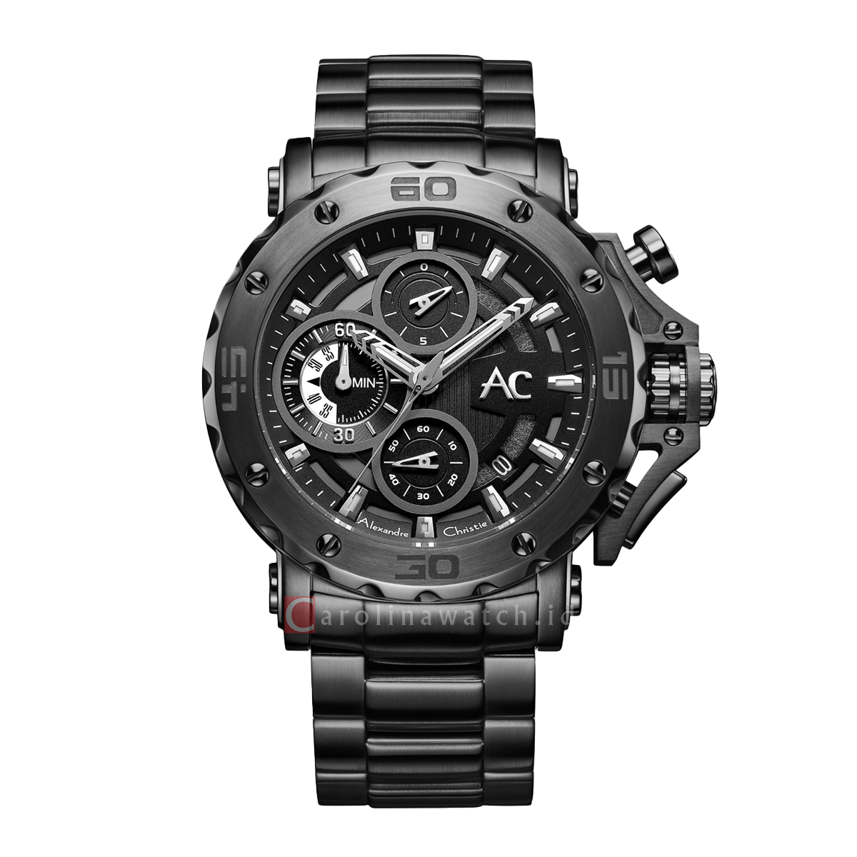 samwon alexandre christie ac 9205 mcbepba man sport black dial 100 original