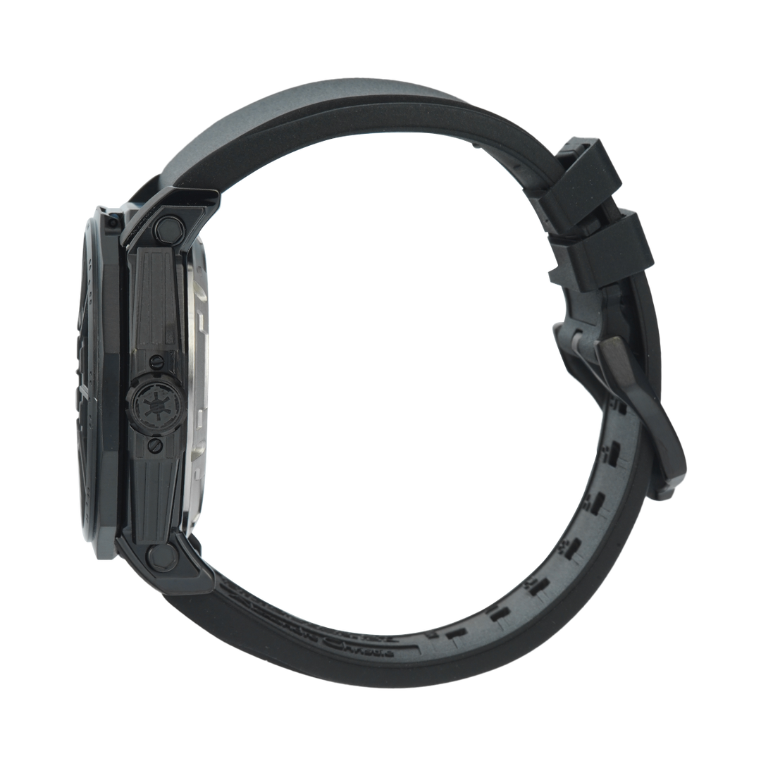 Jam Tangan Alexandre Christie AC 9205 MHRDV1 Men Darth Vader Star Wars Black Dial Black Premium Rubber Strap Strap Limited Edition