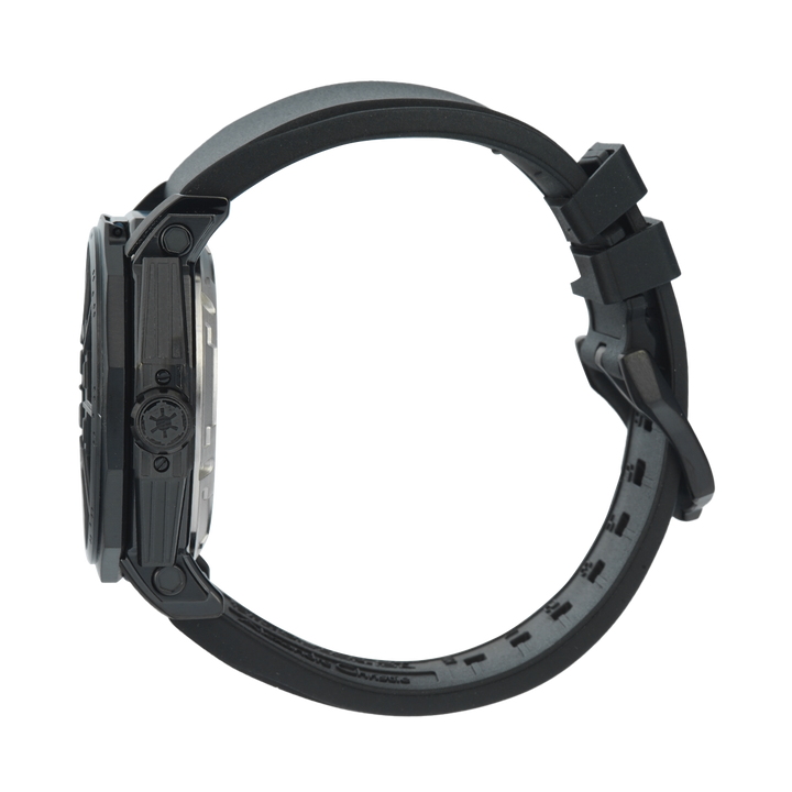 Jam Tangan Alexandre Christie AC 9205 MHRDV1 Men Darth Vader Star Wars Black Dial Black Premium Rubber Strap Strap Limited Edition