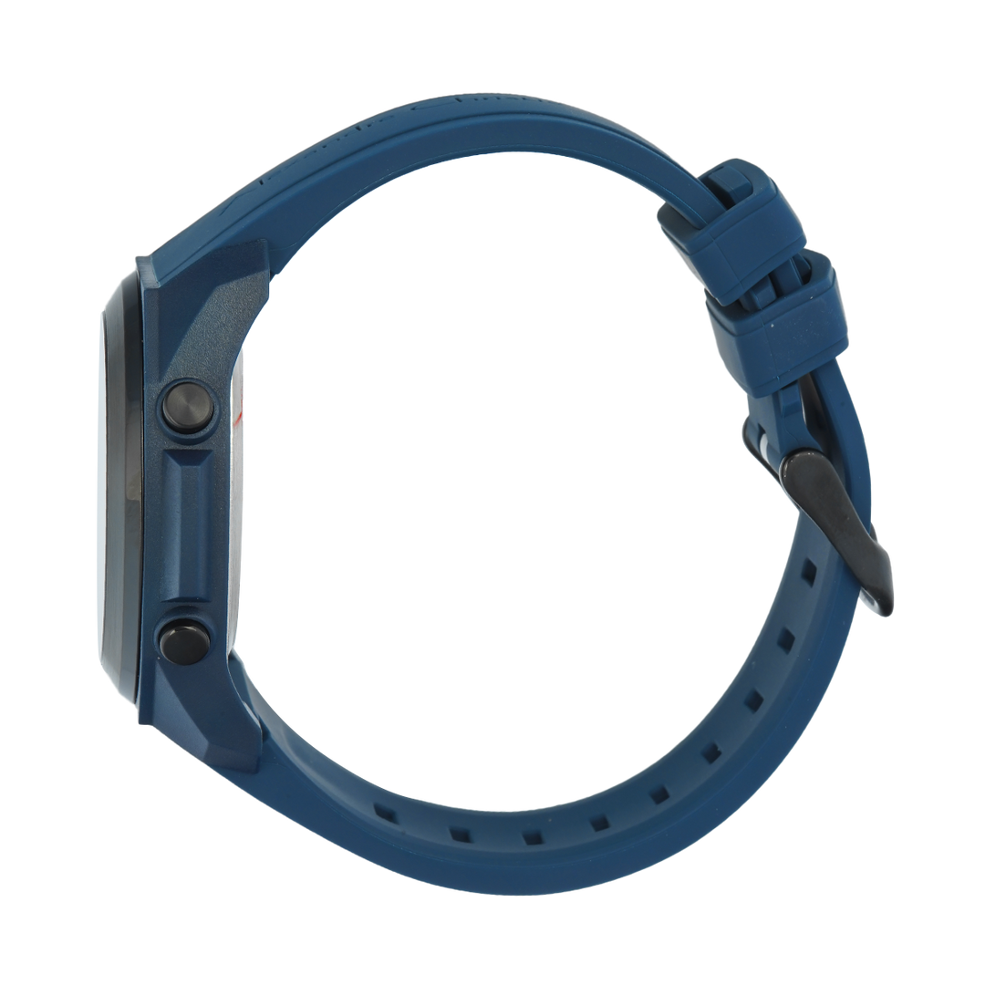 Jam Tangan Alexandre Christie DIGI AC 9342 MHRIPBABU Men Digital Dial Blue Rubber Strap