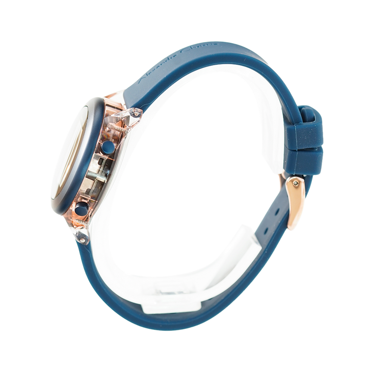 Jam Tangan Alexandre Christie AC 9358 LHRRGBABU Women Digital Dial Blue Rubber Strap