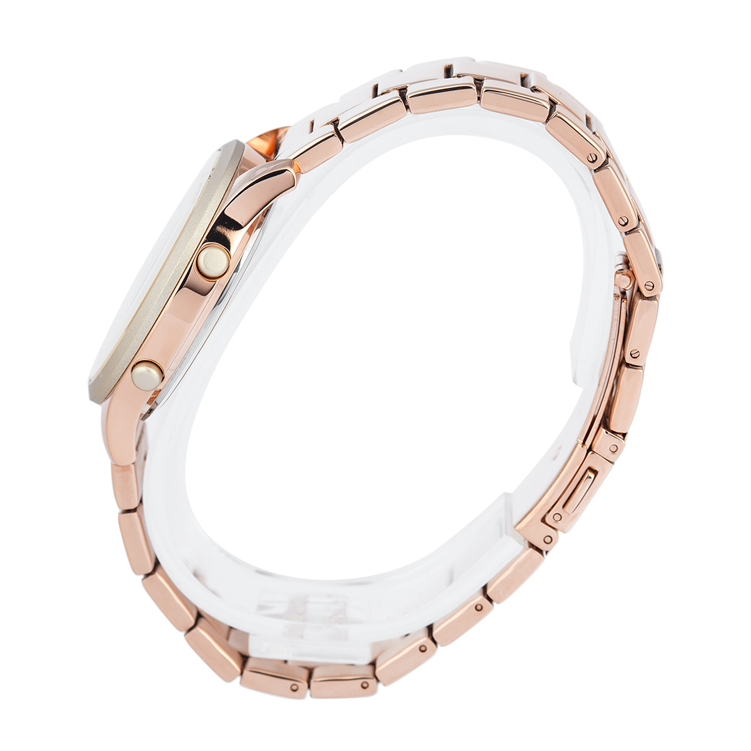 Jam Tangan Alexandre Christie DIGI AC 9363 LHBRGGRBA Women Digital Dial Rose Gold Stainless Steel Strap