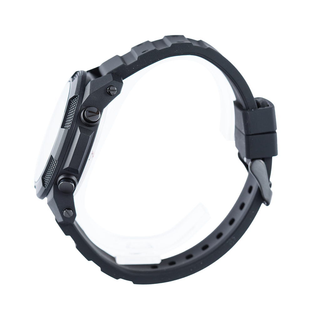 Jam Tangan Alexandre Christie DIGI AC 9367 MHRIPBA Men Digital Dial Black Rubber Strap