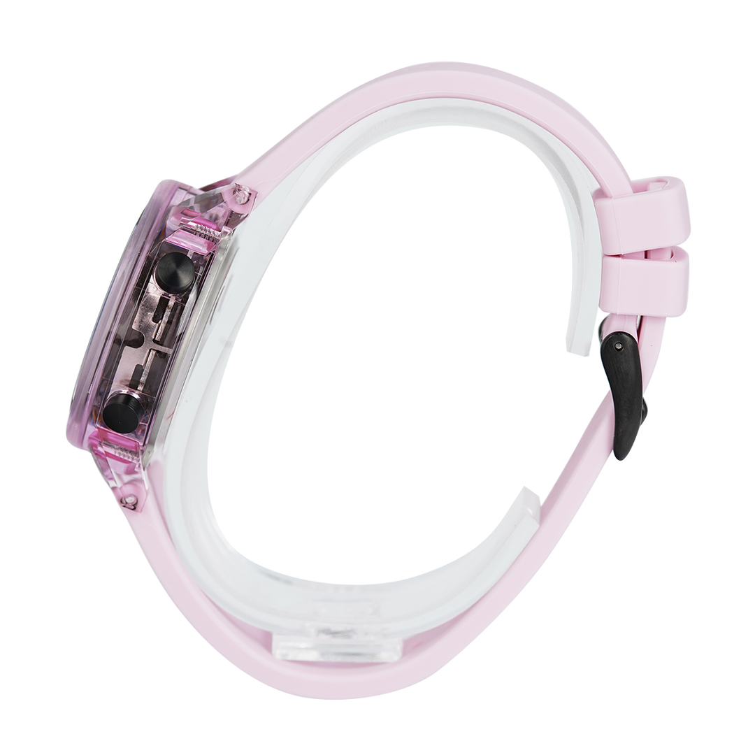 Jam Tangan Alexandre Christie Digi AC 9368 LHRPNBA Women Digital Dial Light Purple Rubber Strap