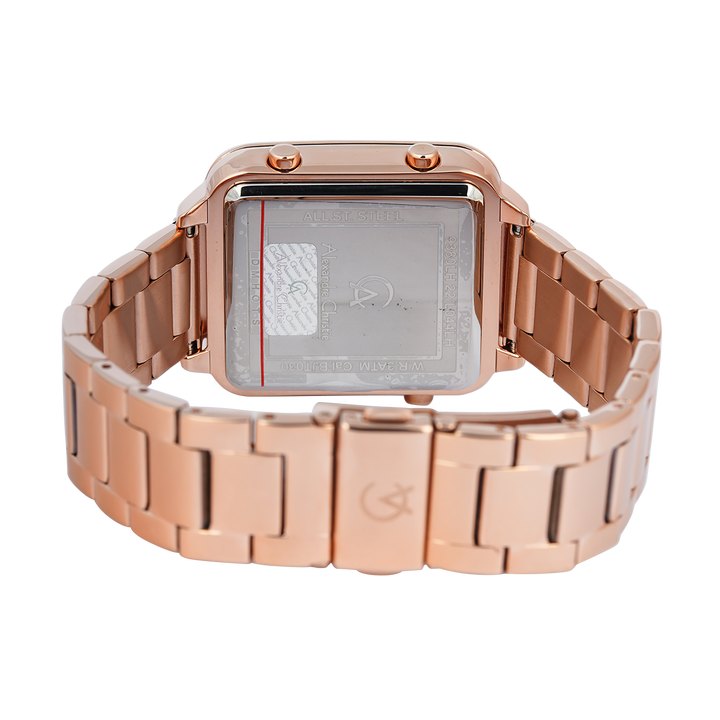 Jam Tangan Alexandre Christie Digi AC 9380 LHBRGBA Women Digital Dial Rose Gold Stainless Steel Strap