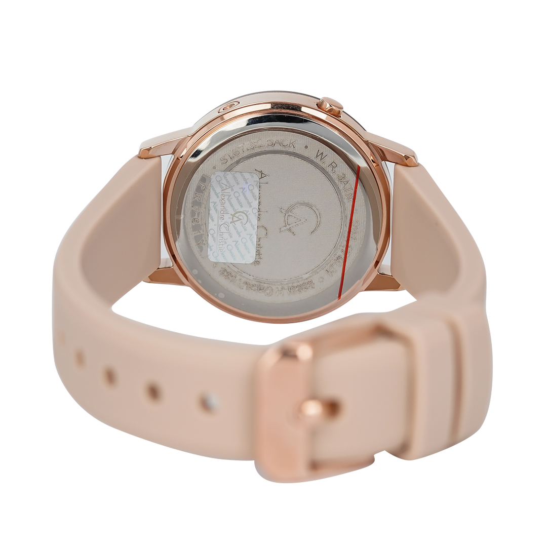 Jam Tangan Alexandre Christie Digi AC 9393 LHRRGPNBA Women Digital Dial Pink Rubber Strap