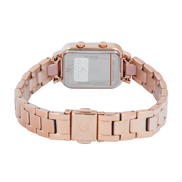 Jam Tangan Alexandre Christie AC 9401 LHBRGPN Women Digital Dial Rose Gold Stainless Steel Strap