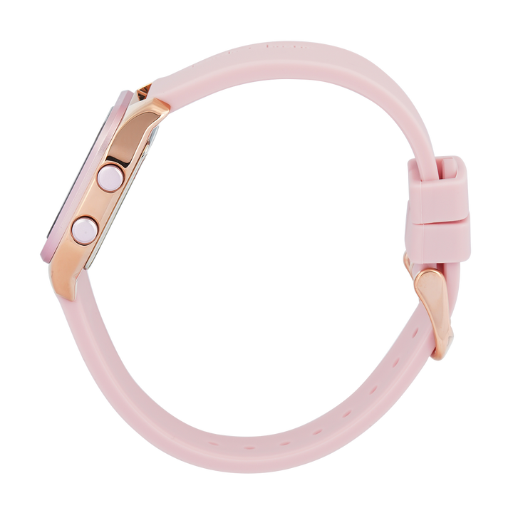 Jam Tangan Alexandre Christie DIGI AC 9496 LHRRGBAPN Women Digital Dial Pink Rubber Strap