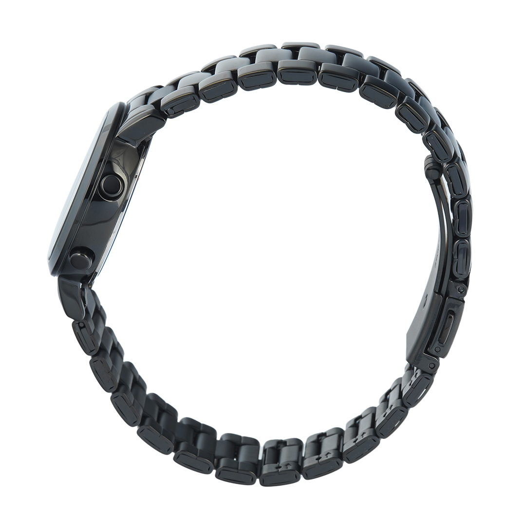 Jam Tangan Alexandre Christie DIGI AC 9497 LHBIPBA Women Digital Dial Black Stainless Steel Strap