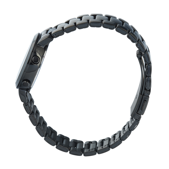 Jam Tangan Alexandre Christie DIGI AC 9497 LHBIPBA Women Digital Dial Black Stainless Steel Strap