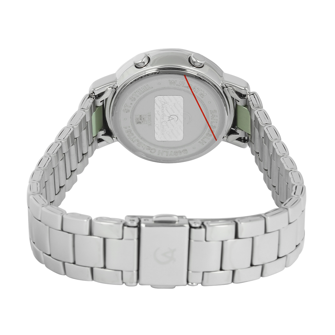 Jam Tangan Alexandre Christie DIGI AC 9497 LHBSSLE Women Digital Dial Stainless Steel Strap