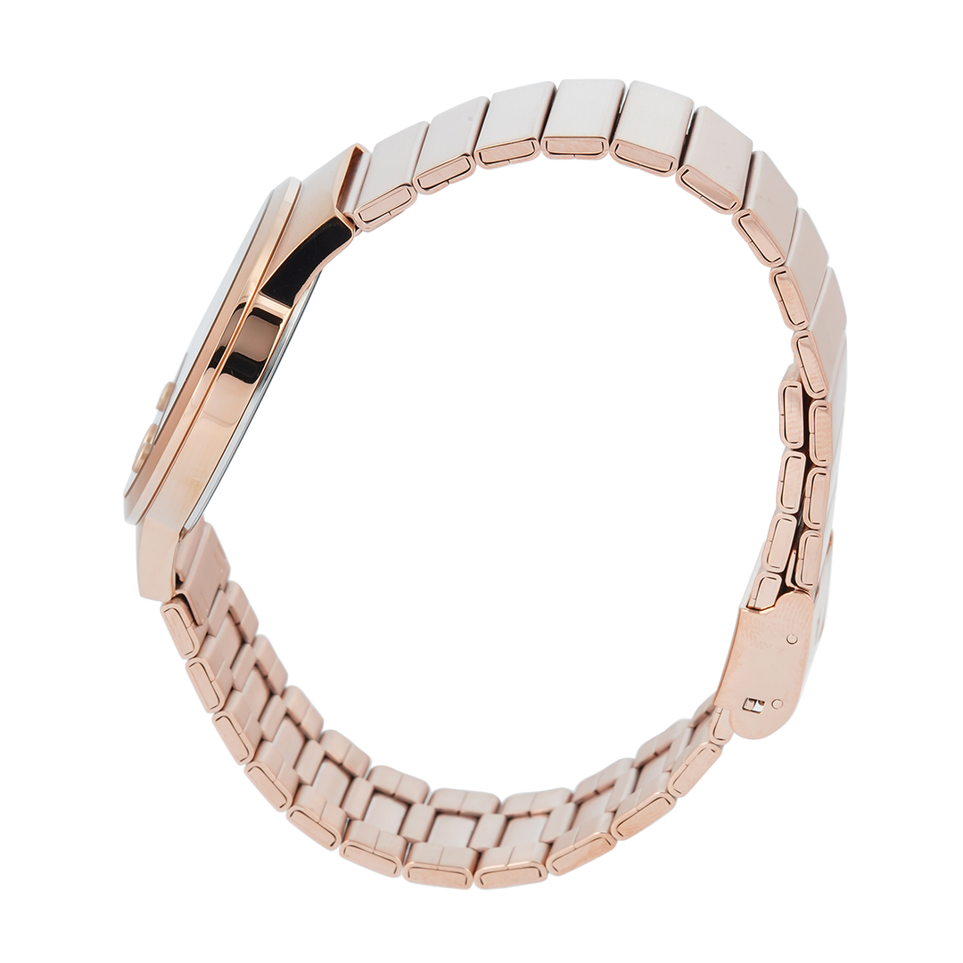 Jam Tangan Alexandre Christie DIGI AC 9500 LHBRGLN Women Digital Dial Gold Stainless Steel Strap