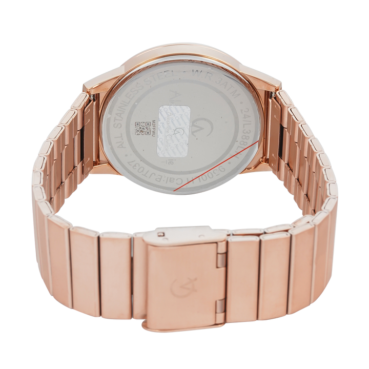 Jam Tangan Alexandre Christie DIGI AC 9500 LHBRGLN Women Digital Dial Gold Stainless Steel Strap