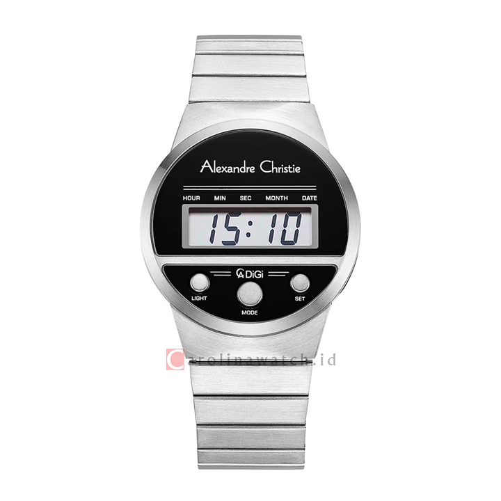 Jam Tangan Alexandre Christie DIGI AC 9500 LHBSSBA Women Digital Dial Stainless Steel Strap