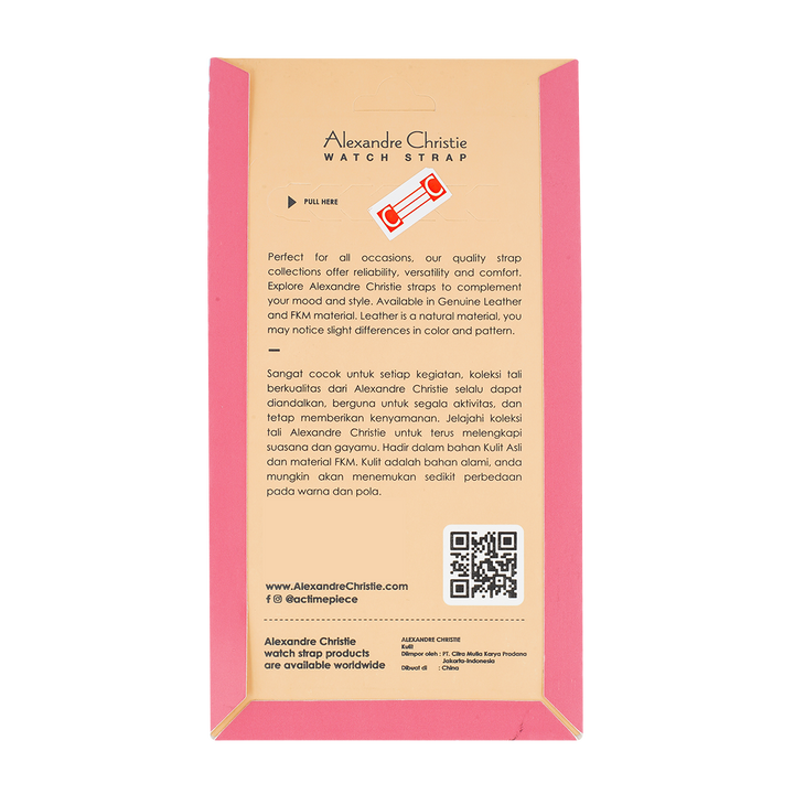 Strap Tali Jam Tangan Alexandre Christie ACL18KIPBA