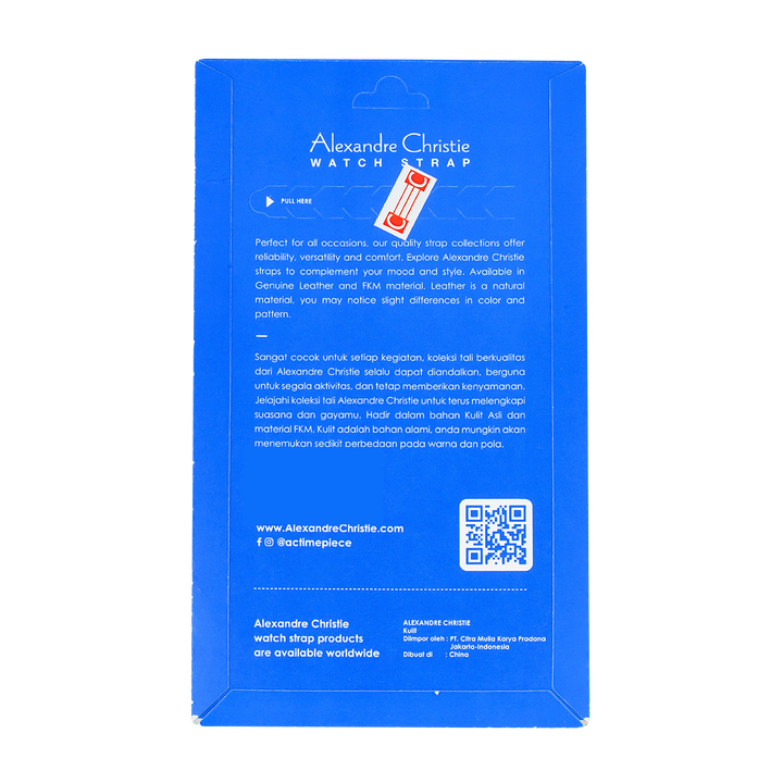 Strap Tali Jam Tangan Alexandre Christie ACR24IPBA