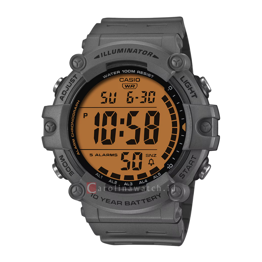 Jam Tangan Casio General AE-1500WHC-8A Men Illuminator Digital Dial Resin Band