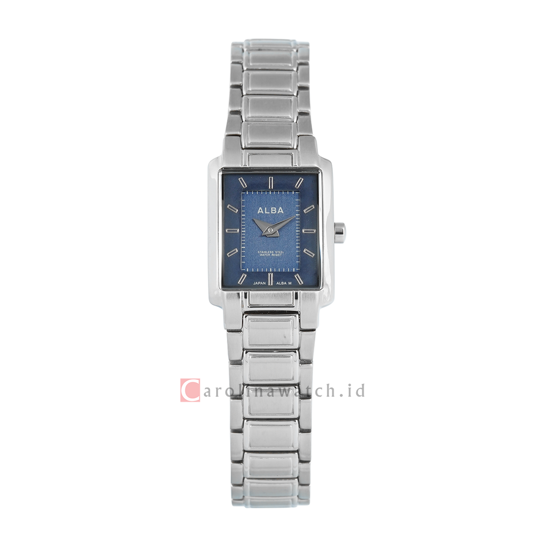 Jam Tangan ALBA AEGA95X1 Women Blue Dial Stainless Steel Strap