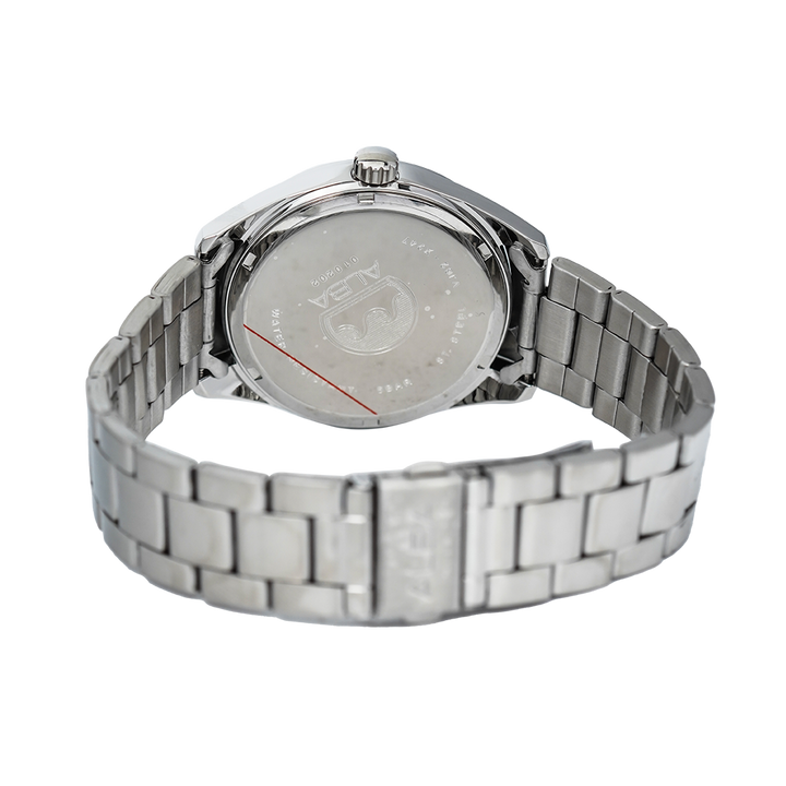 Jam Tangan ALBA Fashion AG8387X1 Men Black Dial Stainless Steel Strap