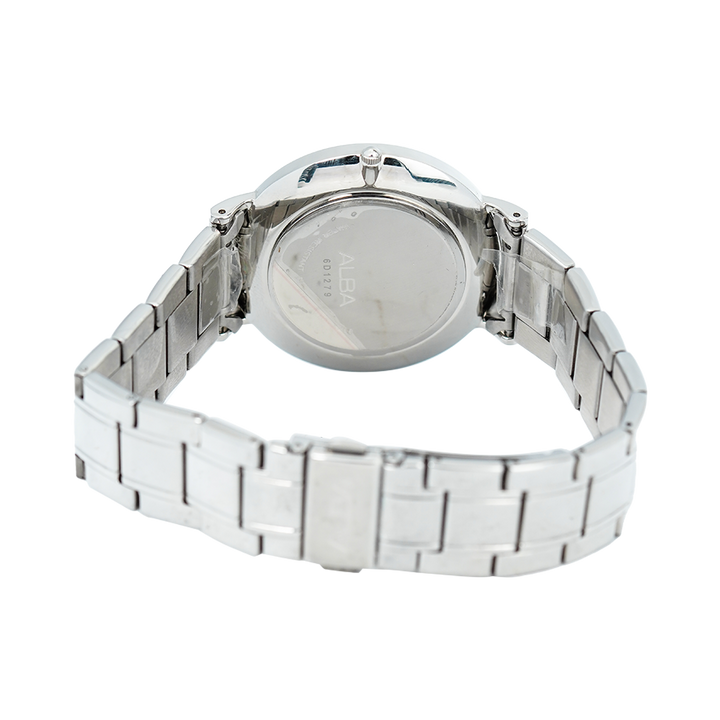 Jam Tangan ALBA AG8H15X1 Men White Dial Stainless Steel Strap