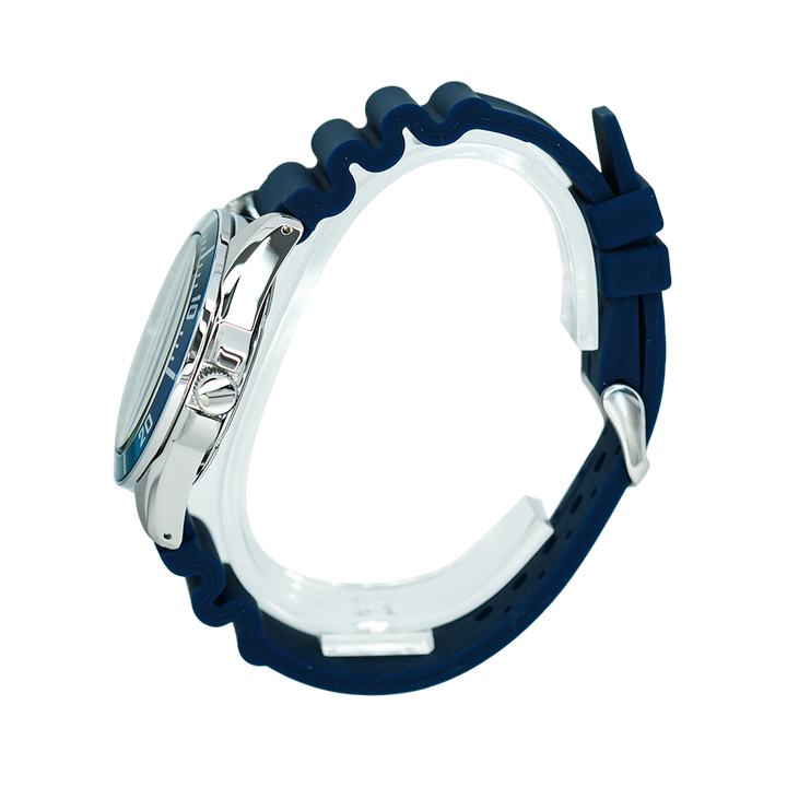Jam Tangan ALBA Active AG8K19X1 Men Blue Dial Blue Rubber Strap
