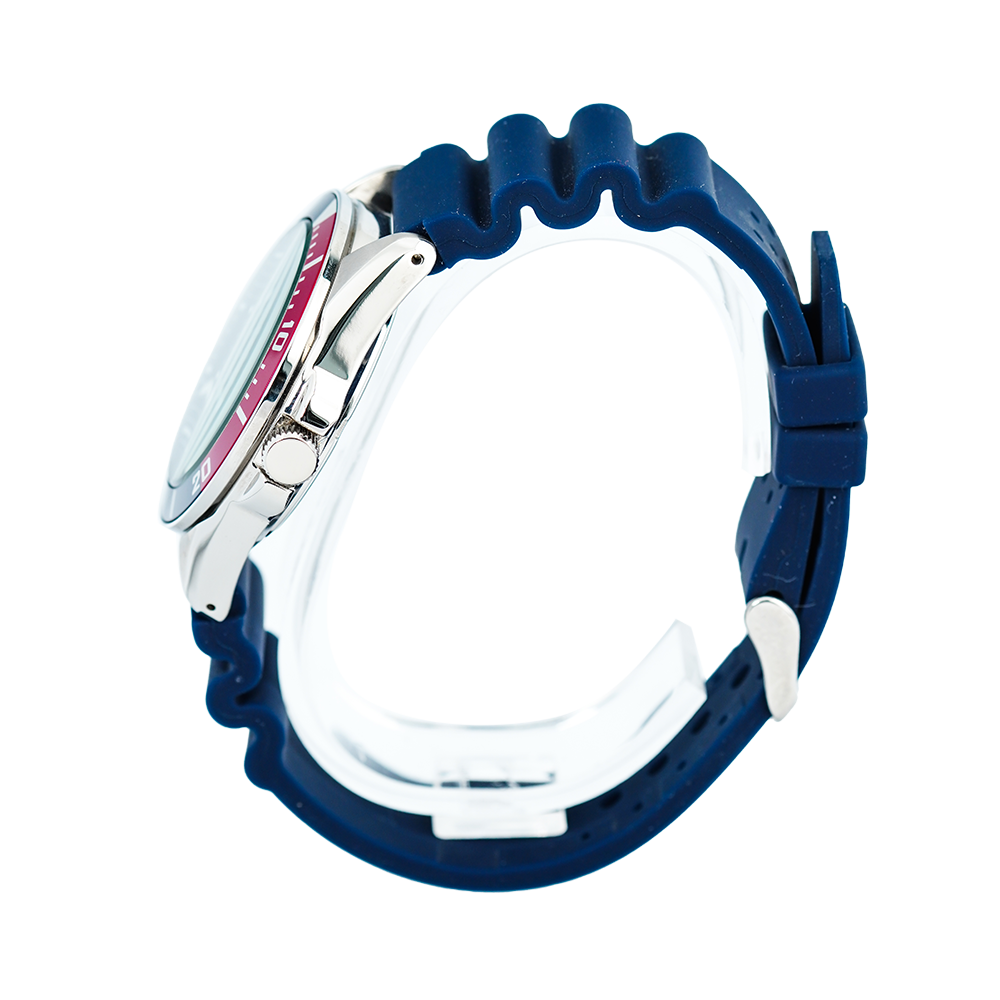 Jam Tangan ALBA Active AG8K21X1 Men Blue Gradation Dial Blue Rubber Strap