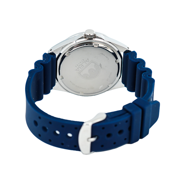 Jam Tangan ALBA Active AG8K21X1 Men Blue Gradation Dial Blue Rubber Strap