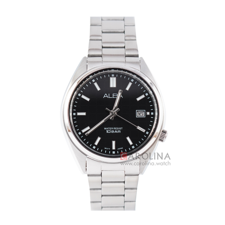 Jam Tangan ALBA Active AG8M33X1  Women Black Dial Stainless Steel Strap