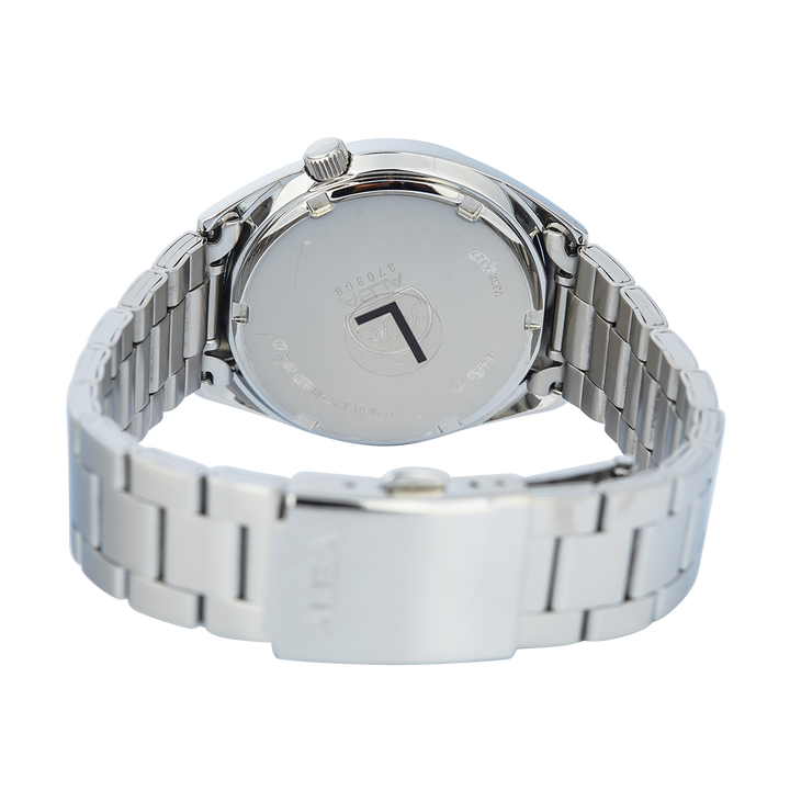 Jam Tangan ALBA Active AG8M41X1 Ladies Yellow Patterned Dial Stainless Steel Strap