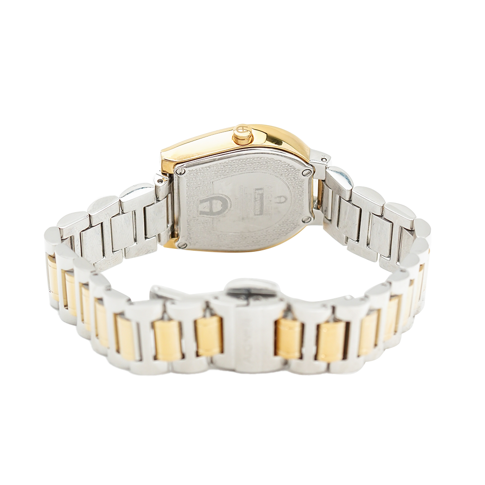 Jam Tangan AIGNER AGA122214 Women White Dial Dual Tone Stainless Steel Strap