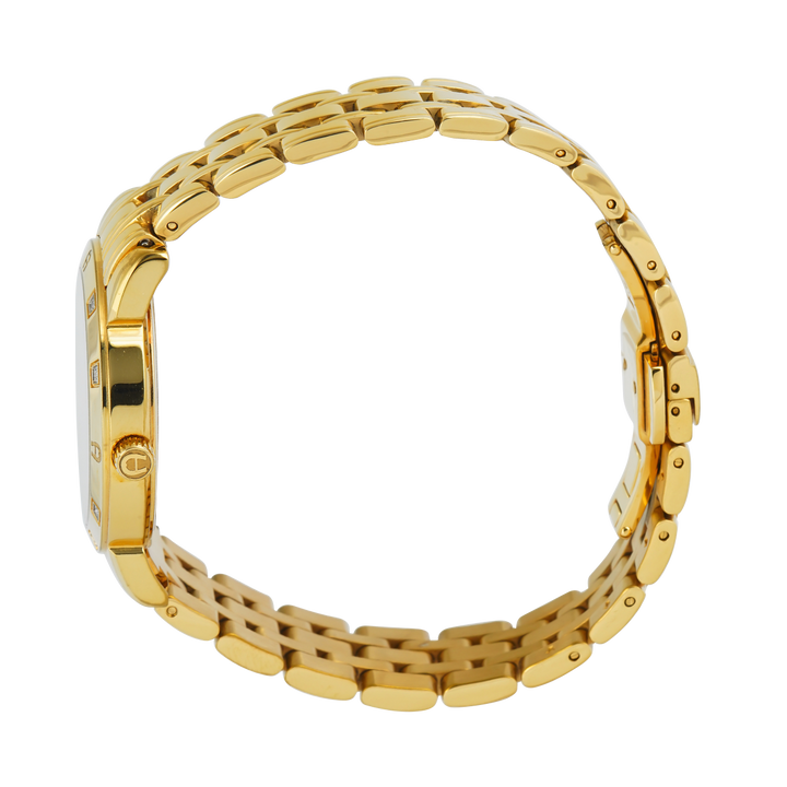 Jam Tangan AIGNER AGA26367 Women White Dial Gold Stainless Steel Strap