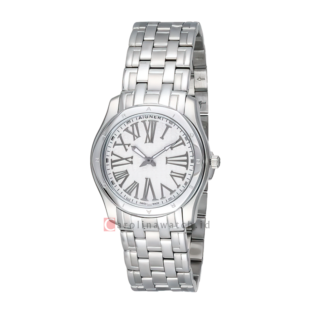 Jam Tangan AIGNER AGA42206 Women White Dial Stainless Steel Strap