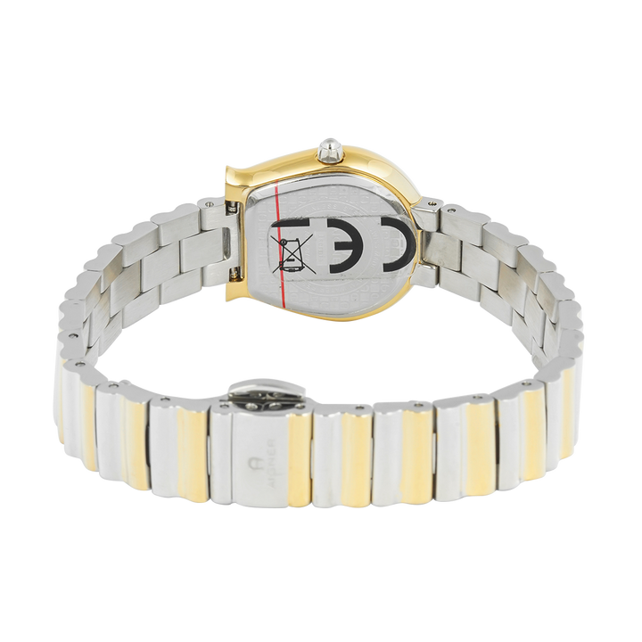 Jam Tangan AIGNER AGW.287001 Women Silver Dial Dual Tone Stainless Steel Strap