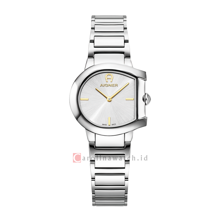 Jam Tangan AIGNER AGW.288001 Women Silver Dial  Stainless Steel Strap