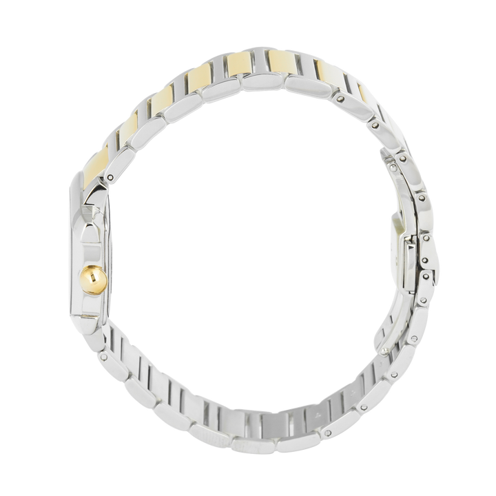 Jam Tangan AIGNER AGW.288002 Women Gold Dial Dual Tone Stainless Steel Strap